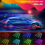 Imagen de KIT DE LUCES LED RGB 12V BLUETOOTH P/INTERIOR AUTO                                                                      
